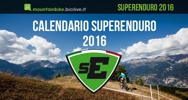 Immagine che annuncia il Calendario Superenduro 2016