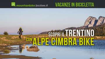 vacanza in montagna in bici in Trentino con Alpe Cimbra Bike