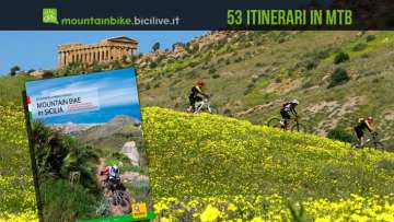 copertina del libro guida mountain bike in sicilia