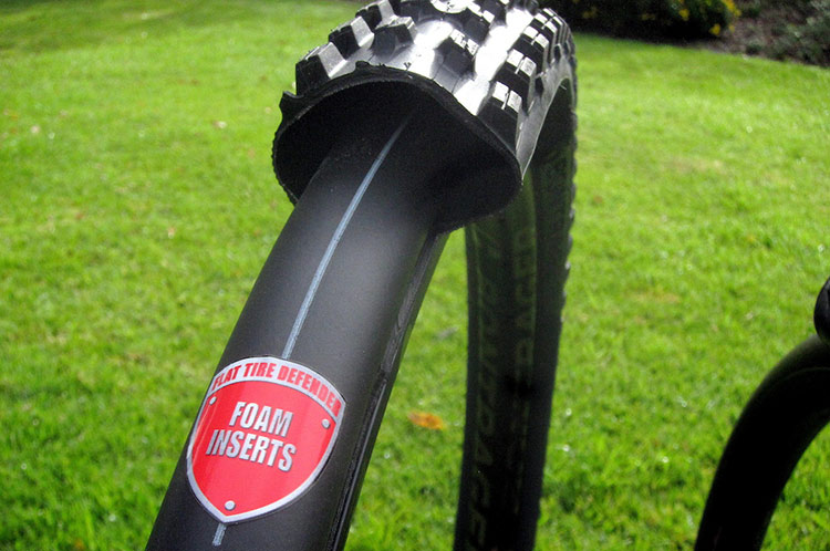foto del sistema protezione cerchivmtb flat tire defender