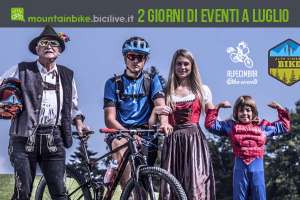 biker e bambini pronti per gli Alpe Cimbra Bike Days