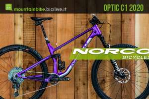 Norco Optic C1 2020: nuova mountain bike trail 29" full suspended