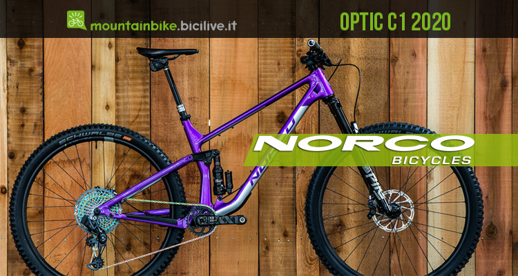 Norco Optic C1 2020: nuova mountain bike trail 29" full suspended