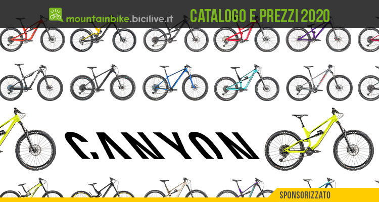 Tutte le mountain bike Canyon 2020: catalogo e listino prezzi