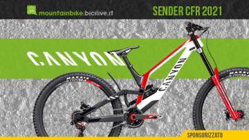 Nuovo modello 2021 di Mountain Bike per Downhill Canyon Sender CFR