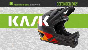 Kask Defender 2021: casco MTB full face in carbonio per il gravity