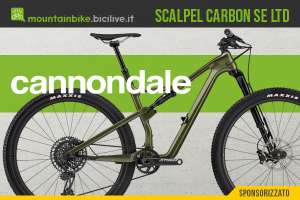 La nuova mountainbike full suspended Cannondale Scalpel Carbon SE LTD Lefty 2021