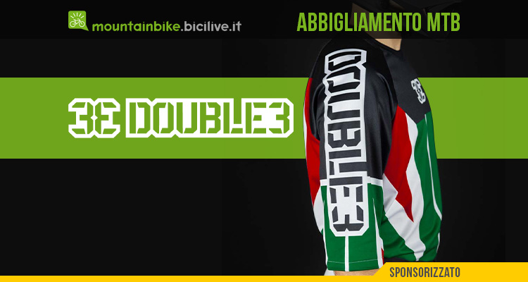 L'abbigliamento per mountainbike Double3 è etico e fatto in Italia