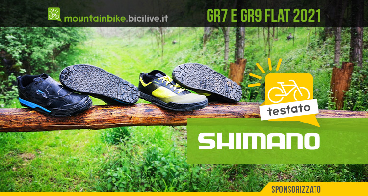 Foto delle scarpe flat Shimano GR7 e GR9