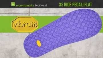La nuova suola Vibram XS Ride per pedali flat mtb