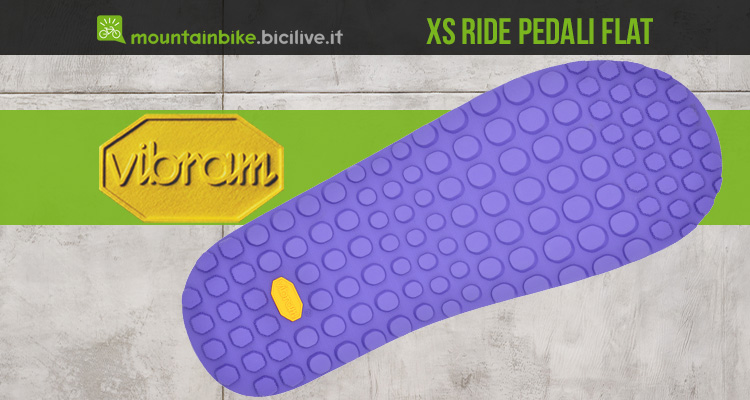 La nuova suola Vibram XS Ride per pedali flat mtb