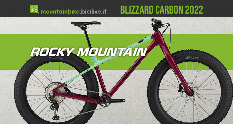La nuova mtb Rocky Mountain Blizzard Carbon 2022 con ruote fat