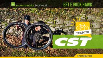 Foto del test delle ruote CST nei modelli BFT e Rock Hawk per mountain bike