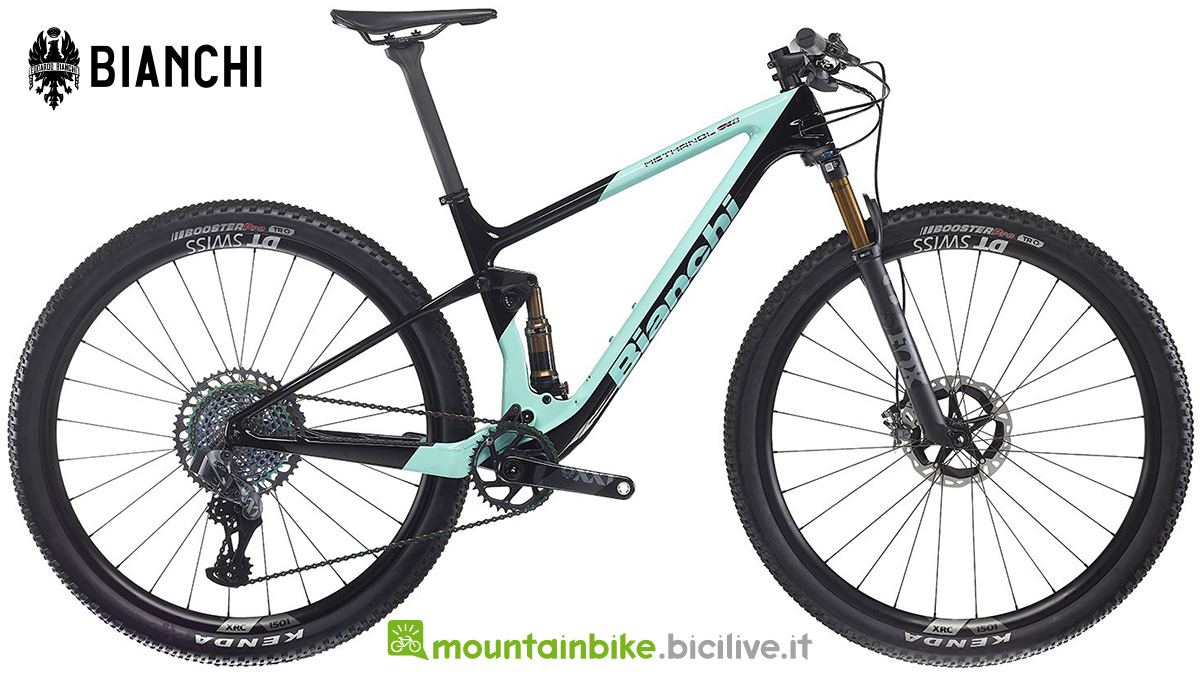La nuova mountainbike biammortizzata Bianchi Methanol CV FS 9.1 2022