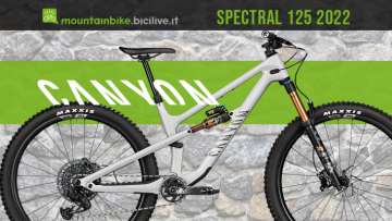 Canyon Spectral 125 2022: mountain bike full suspended da trail