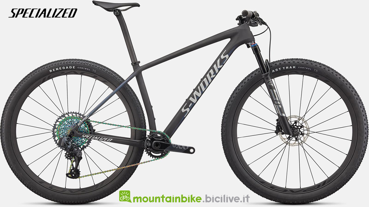 La nuova mountain bike full-suspended Specialized S-Works Epic hardtail 2022