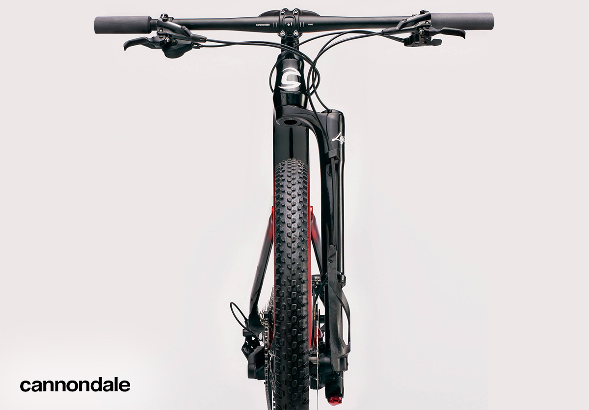 Dettaglio della caratteristica forcella Lefty montata sulle nuove mountainbike Cannondale 2022