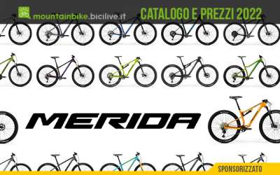 Il catalogo e i prezzi delle nuove mountainbike Merida 2022