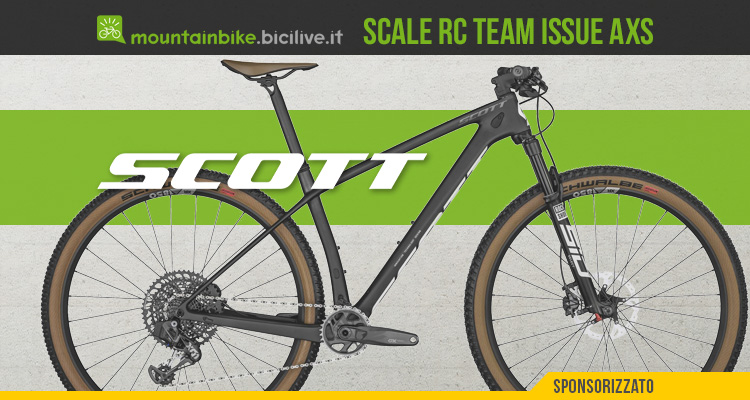 La nuova mountainbike front-suspended Scott Scale RC Team Issue AXS 2022