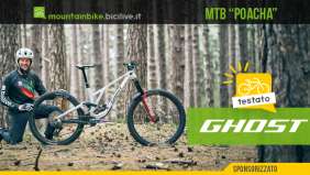 Foto di Claudio Riotti durante il test della MTB GHOST POACHA sul vulcano Etna.