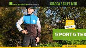 Foto di Claudio Riotti durante il test della giacca e gilet sportstex 2026