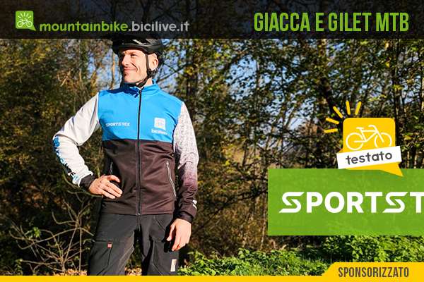 Foto di Claudio Riotti durante il test della giacca e gilet sportstex 2026
